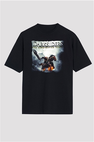 Darksiders Siyah Oversize Tişört Oversize T-shirt