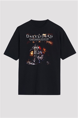 Darksiders Siyah Oversize Tişört Oversize T-shirt