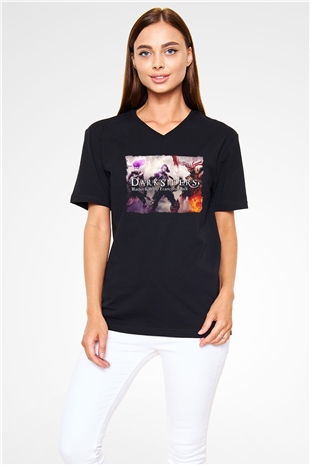 Darksiders Siyah Unisex V Yaka Tişört