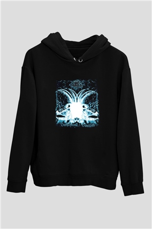 Darkthrone Baskılı Unisex Siyah Hoodie