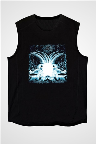 Darkthrone Baskılı Unisex Siyah Kolsuz Tişört