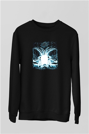 Darkthrone Baskılı Unisex Siyah Sweatshirt