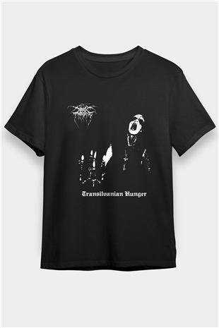 Darkthrone Baskılı Unisex Siyah Tişört