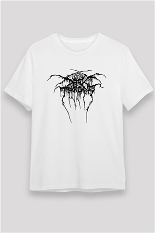 Darkthrone Beyaz Unisex Tişört T-Shirt - TişörtFabrikası