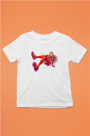 Darling İn The Franxx Baskılı Beyaz Unisex Beyaz Çocuk Tişört - Tshirt