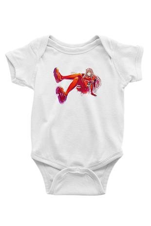 Darling İn The Franxx Baskılı Beyaz Unisex Bebek Body - Zıbın