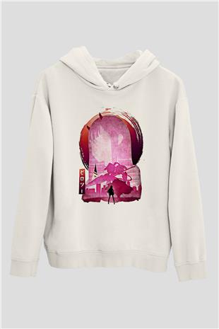 Darling İn The Franxx Baskılı Beyaz Unisex Hoodie