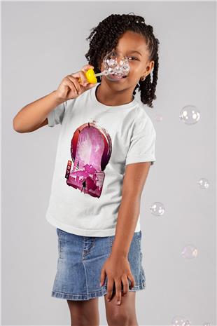 Darling İn The Franxx Baskılı Beyaz Unisex Beyaz Çocuk Tişört - Tshirt