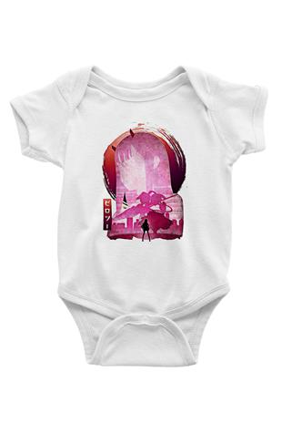 Darling İn The Franxx Baskılı Beyaz Unisex Bebek Body - Zıbın