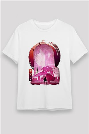 Darling İn The Franxx Unisex Baskılı Beyaz Tişört - Tshirt