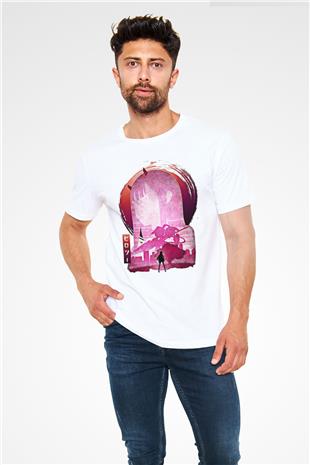 Darling İn The Franxx Unisex Baskılı Beyaz Tişört - Tshirt