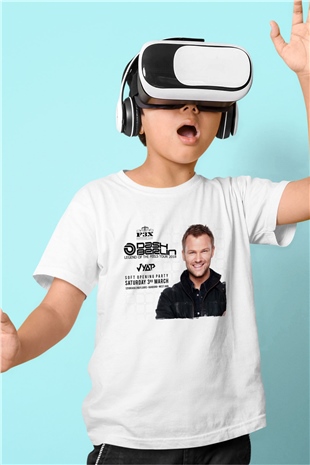 Dash Berlin Beyaz Unisex Çocuk Tişört