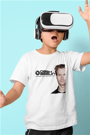 Dash Berlin Beyaz Unisex Çocuk Tişört