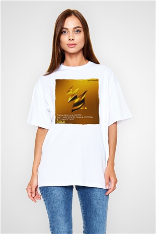 Dash Berlin Beyaz Oversize Tişört Oversize T-shirt - TişörtFabrikası