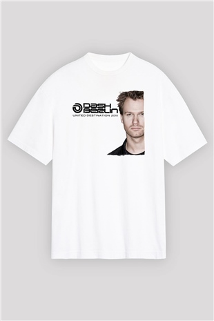 Dash Berlin Beyaz Oversize Tişört Oversize T-shirt - TişörtFabrikası