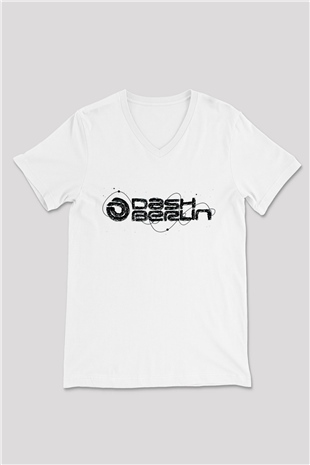 Dash Berlin Beyaz Unisex V Yaka Tişört