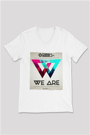Dash Berlin Beyaz Unisex V Yaka Tişört