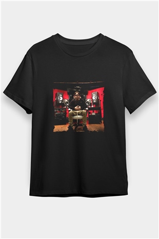 Datsik Baskılı Unisex Siyah Tişört