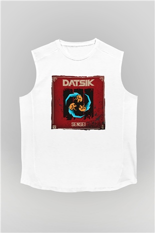 Datsik Beyaz Unisex Kolsuz Tişört