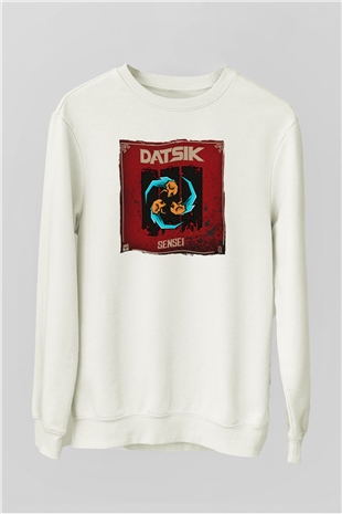 Datsik Beyaz Unisex Sweatshirt