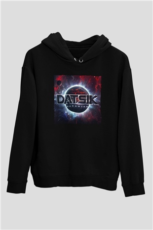 Datsik Siyah Unisex Kapüşonlu Sweatshirt