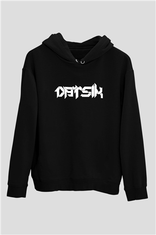 Datsik Siyah Unisex Kapüşonlu Sweatshirt