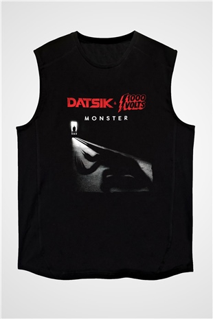 Datsik Siyah Unisex Kolsuz Tişört