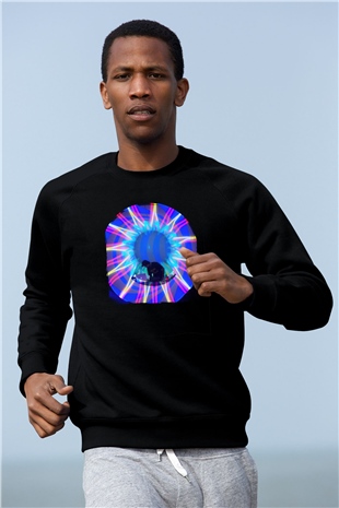 Datsik Siyah Unisex Sweatshirt