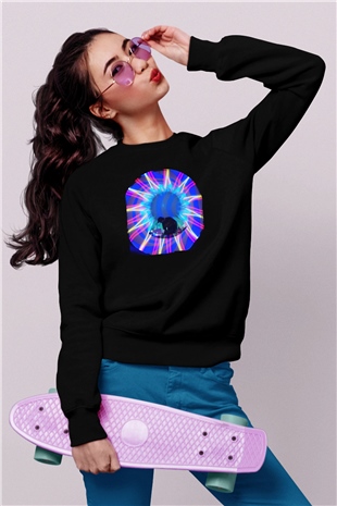 Datsik Siyah Unisex Sweatshirt