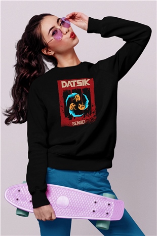 Datsik Siyah Unisex Sweatshirt