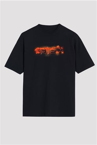 Datsik Siyah Oversize Tişört Oversize T-shirt - TişörtFabrikası