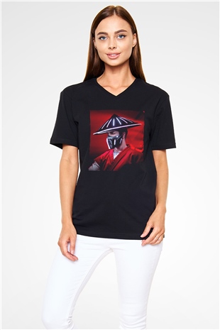 Datsik Siyah Unisex V Yaka Tişört