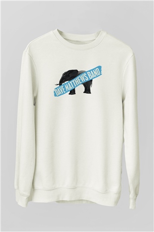 Dave Matthews Band Beyaz Unisex Sweatshirt