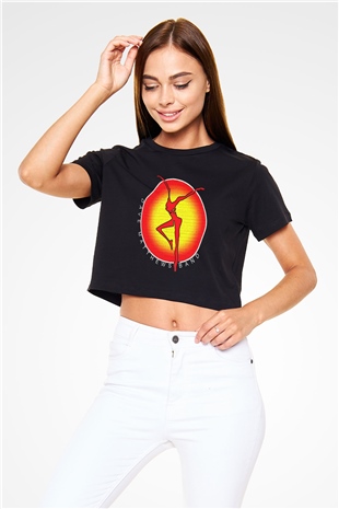 Dave Matthews Band Siyah Crop Top Tişört