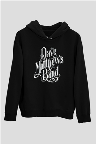 Dave Matthews Band Siyah Unisex Kapüşonlu Sweatshirt