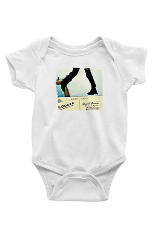 David Bowie Baskılı Unisex Beyaz Bebek Body - Zıbın