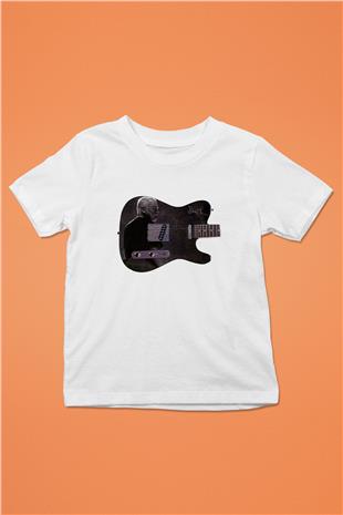 David Gilmour Baskılı Beyaz Unisex Beyaz Çocuk Tişört - Tshirt