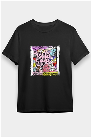David Guetta Baskılı Unisex Siyah Tişört
