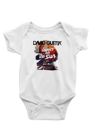 David Guetta Beyaz Bebek Body - Zıbın