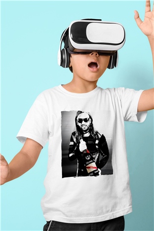 David Guetta Beyaz Unisex Çocuk Tişört