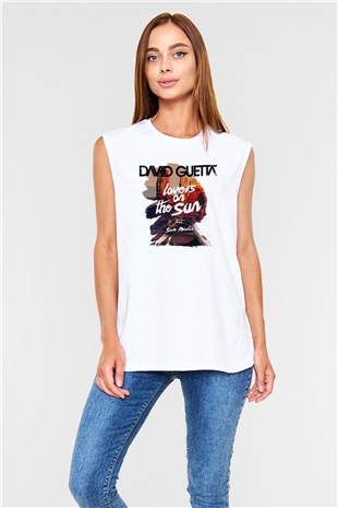 David Guetta Beyaz Unisex Kolsuz Tişört