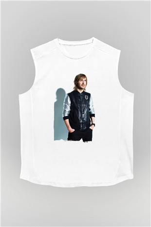 David Guetta Beyaz Unisex Kolsuz Tişört
