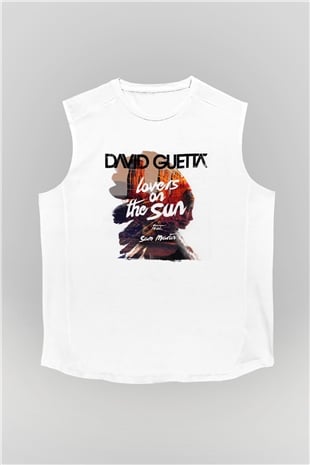 David Guetta Beyaz Unisex Kolsuz Tişört