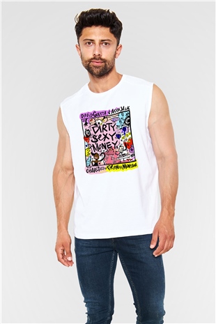 David Guetta Beyaz Unisex Kolsuz Tişört