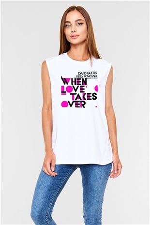 David Guetta Beyaz Unisex Kolsuz Tişört