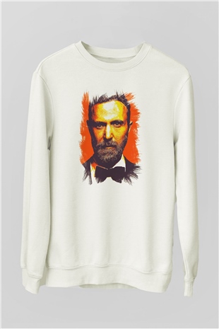 David Guetta Beyaz Unisex Sweatshirt