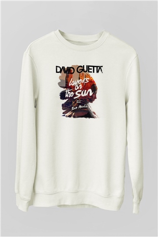 David Guetta Beyaz Unisex Sweatshirt