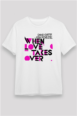 David Guetta Beyaz Unisex Tişört T-Shirt - TişörtFabrikası