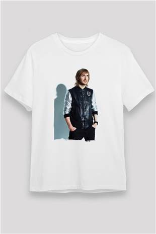 David Guetta Beyaz Unisex Tişört T-Shirt - TişörtFabrikası