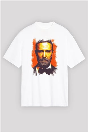 David Guetta Beyaz Oversize Tişört Oversize T-shirt - TişörtFabrikası
